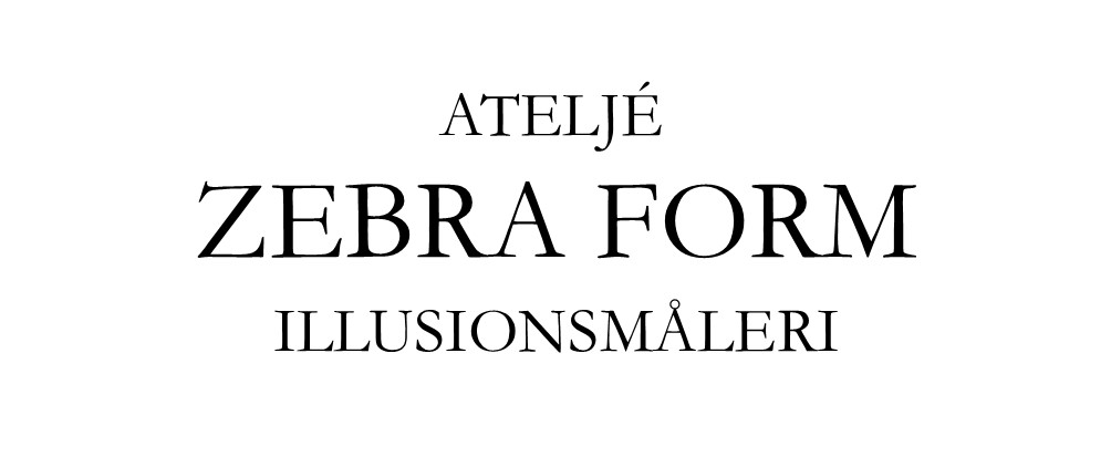 Ateljé Zebra Form illusionsmåleri