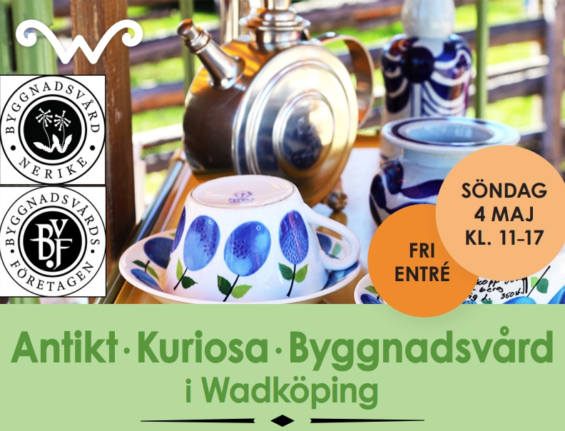 Byggnadsvårdsmarknad i Wadköping 4 maj 11:00